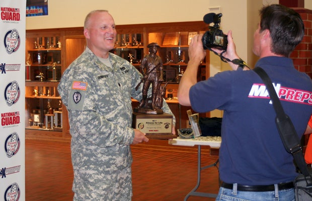 LTC Dean Hunhoff talks about Fitness for Life with MaxPreps videographer Chance Buell.