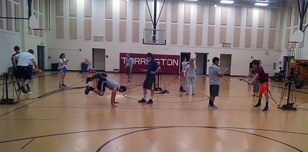 Pre-testing at Torrington High School.