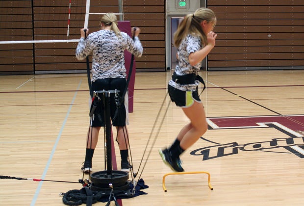 Torrington students competing in the Fitness for Life Challenege.