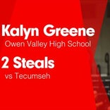 Kalyn Greene Game Report: vs White River Valley