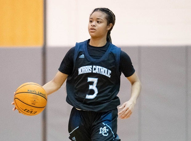 Mia Pauldo of Morris Catholic is the 2023-24 New Jersey MaxPreps Player of the Year. The 5-foot-6 junior guard led the Crusaders to a 29-1 record and second straight Non-Public B state title. (Photo: Audrey Eapen)