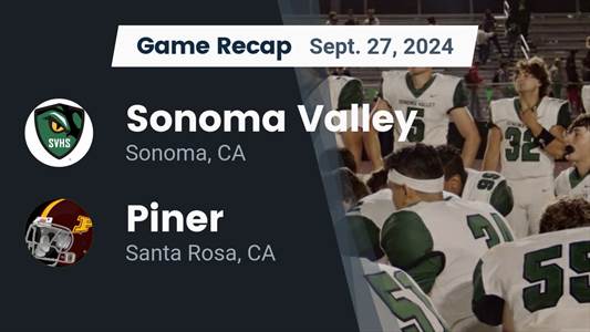 Football Recap: Sonoma Valley Piles Up the Points Against Piner