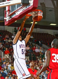 Ridley had his share of dunks last year.