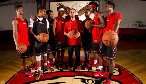 Jordan Fair (center) led Oldsmar Christian to a 32-4 record in 2014-15.