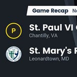 Football Game Recap: St. Mary&#39;s Ryken Knights vs. Paul VI Panthers