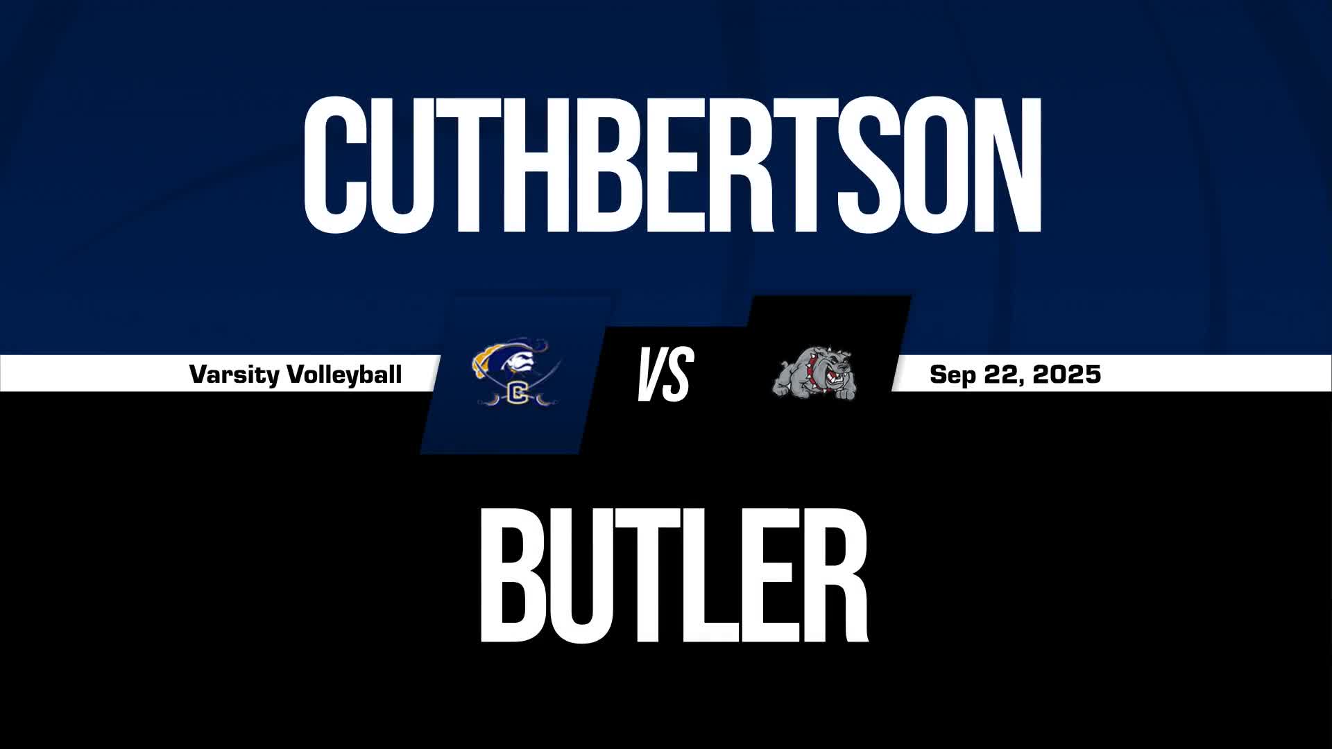Volleyball Recap: Cuthbertson Wins Going Away Against Butler