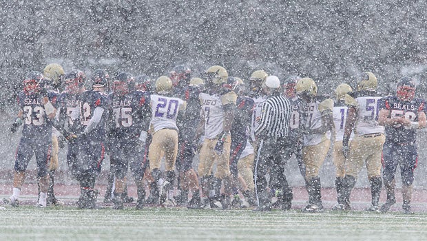 It was tough to see the action from afar at the University Prep vs. Selinsgrove game in Pennsylvania. 
