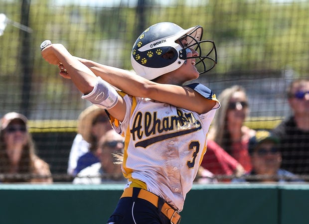 Alhambra current junior Briana Perez led the North Coast Section with 14 home runs last season.