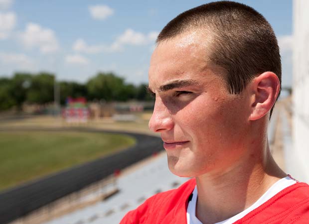 Henderson single handedly won third place for his track team at the state meet.