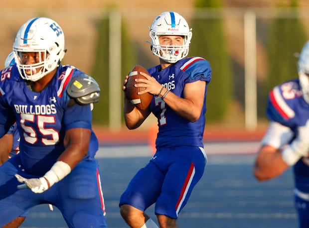 Tyle Tremain was 13-of-24 for 146 yards and a touchdown in the first half for Folsom. 