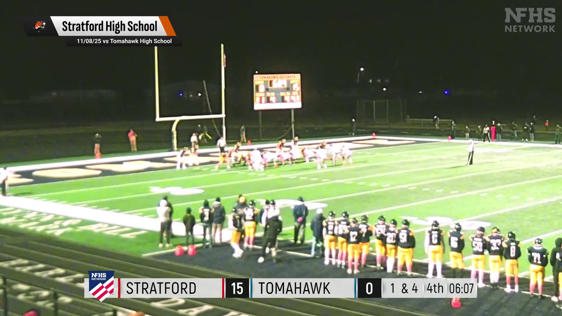 Football Recap: Stratford's Run of Ten Straight  Victories Now Over + How To Watch