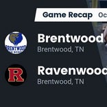 Football Game Recap: Ravenwood Raptors vs. Brentwood Bruins