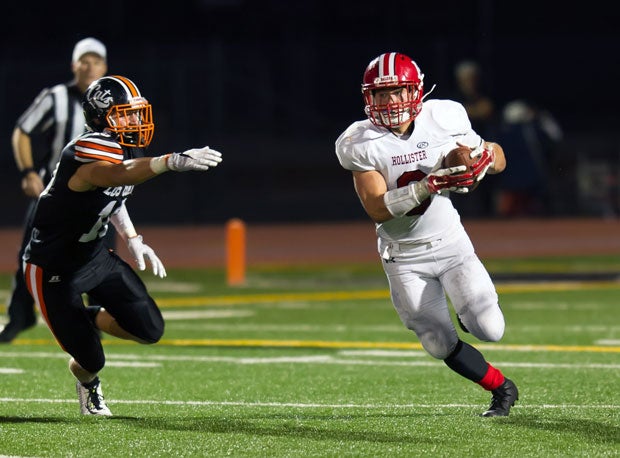 San Benito's Hunter Nye has helped the Haybalers climb into the California Regional Bowl picture in the 4-AA division.