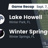 Football Game Recap: Winter Springs vs. Lyman
