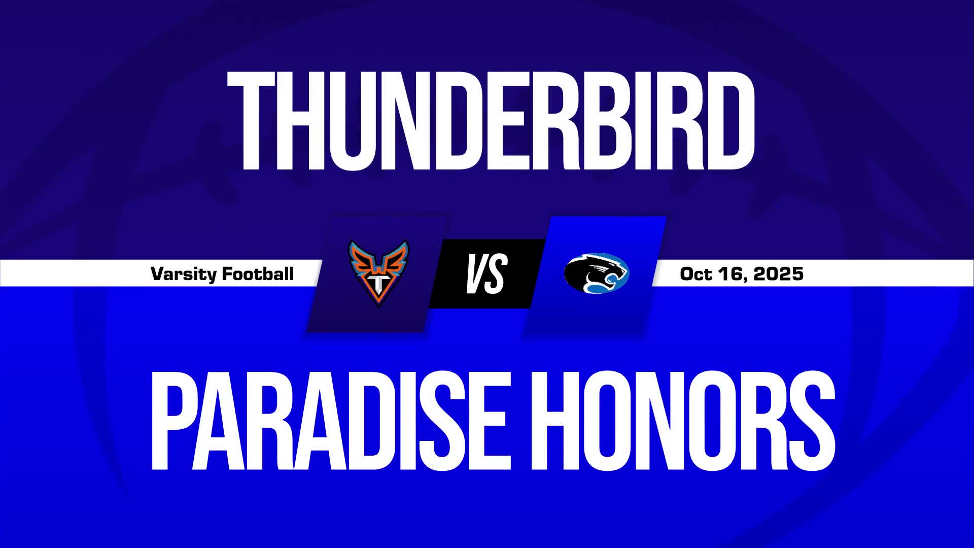 Football Recap: Thunderbird Takes a Loss