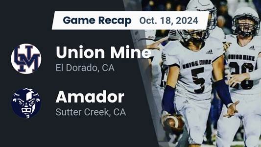 Football Game Preview: Union Mine Diamondbacks vs. Galt Warriors