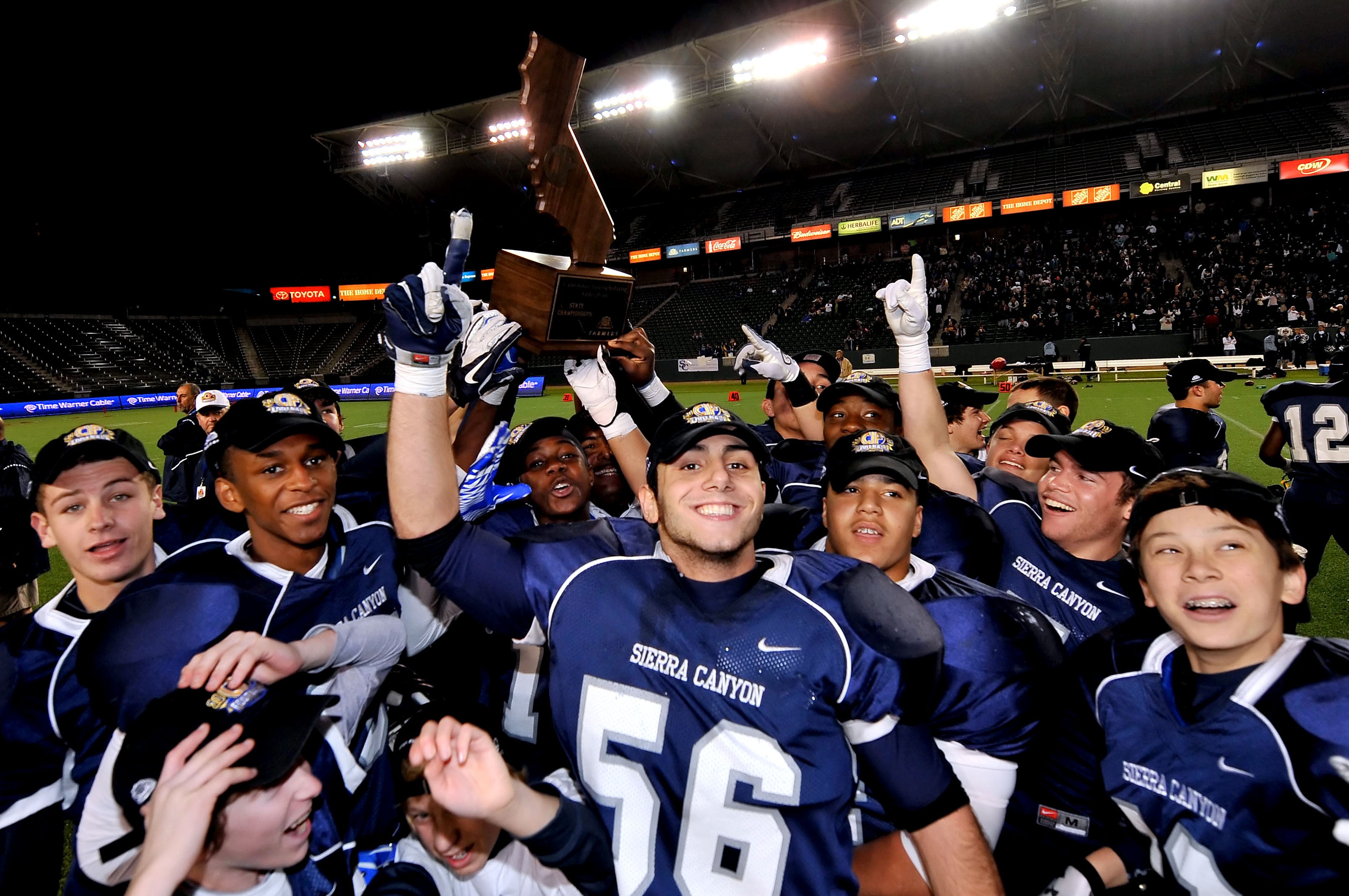 Sierra Canyon continued its lightning-fast ascent on the California (and national) small-school scene, using a dominant second half to dispatch Le Grand and win the Division IV title.