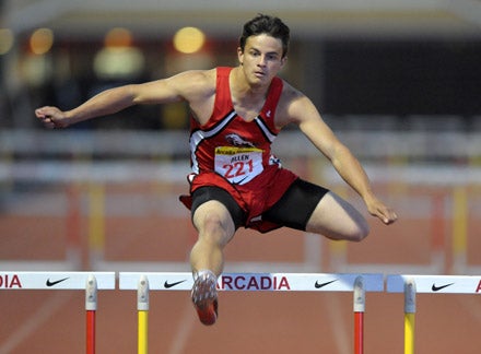 Brophy Prep junior Devon Allen only started running hurdles last season. 