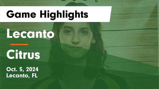 Volleyball Game Preview: Lecanto Panthers vs. The Villages Chart