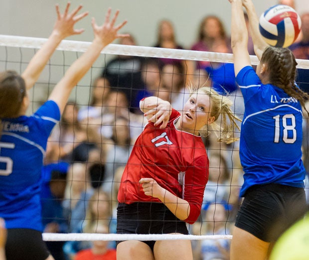 Columbus senior Hali Wisnoskie has 549 kills and is averaging 5.6 kills per set.
