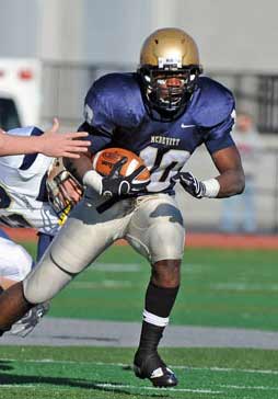 Poteat in action as a junior.