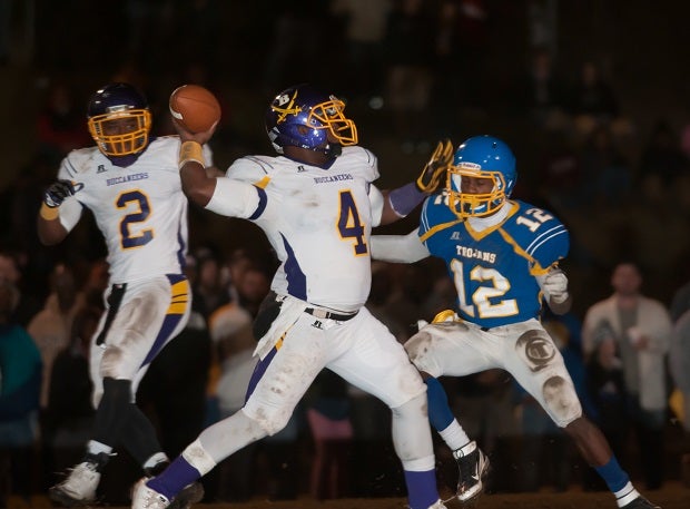 Justin Grandenetti has coached at Jack Britt in North Carolina and works to get his players recruited to play collegiately.