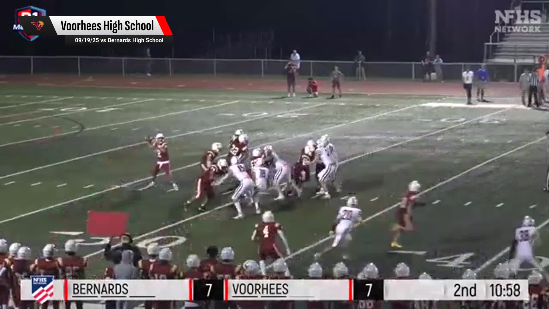 Football Recap: Voorhees'  Win  on Friday Extends Winning Streak to Five + How To Watch