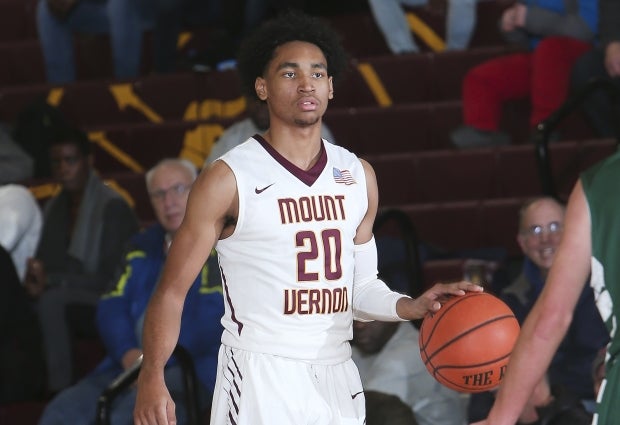 George Mason pledge Jason Douglas-Stanley was a bright spot for New York's Mt. Vernon in a loss to Webster Groves.