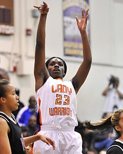 Breannie Robinson is fourth
on the team in scoring at 10.0
points per game while leading 
team in rebounds (9.4).