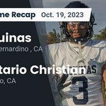 Football Game Recap: Ontario Christian Knights vs. Aquinas Falcons