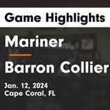 Basketball Game Recap: Barron Collier Cougars vs. Mariner Tritons