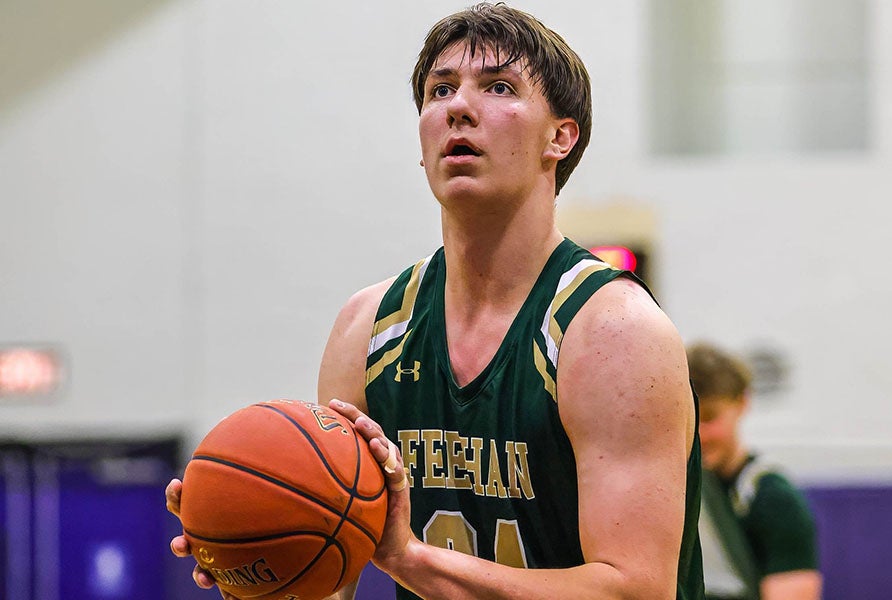 Brody Bumila piled up 36 or more points and 20 or more rebounds in his final four state tournament games. (PHOTO: Brian Kelly)