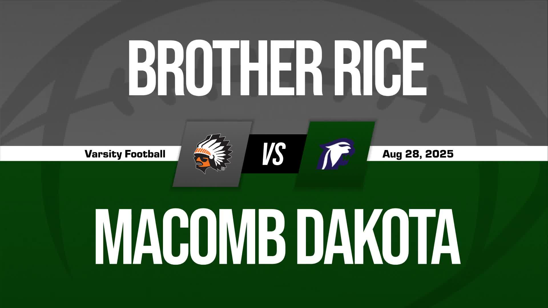 Football Recap: Dakota Starts off Right with Win over Brother Rice + How To Watch