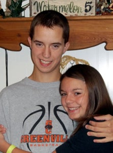 Shelby Bard, left, with sister Kaitlynn