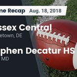 Football Game Preview: Sussex Central vs. Dover