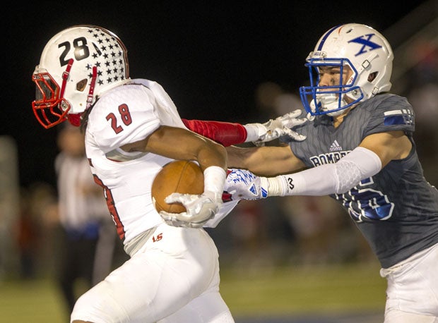 La Salle's Devonta Smith (left) and St. Xavier's Jake Lawson are back to lead their traditionally strong teams in 2018.