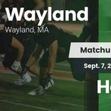 Football Game Recap: Wayland vs. Hopkinton