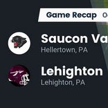 Football Game Recap: Saucon Valley Panthers vs. Lehighton Indians