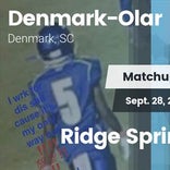 Football Game Recap: Denmark-Olar vs. Ridge Spring-Monetta