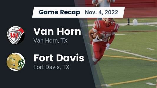 Fort Davis vs. Van Horn