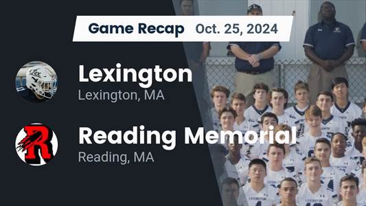 Football Recap: Reading Memorial Skates Past Lexington with Ease