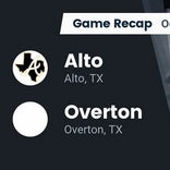 Football Game Recap: Alto Yellowjackets vs. Overton Mustangs