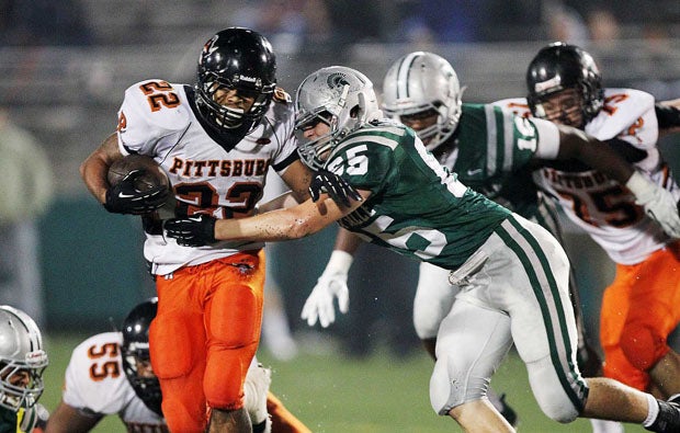 Harris Ross is the front-runner for Bay Area Player of the Year after rushing for 272 yards and three touchdowns in a 34-13 win over Freedom on Friday.