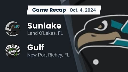 Football Recap: Antonio Muniz Leads Gulf to Victory over Sunlake