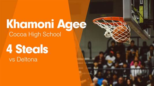 Khamoni Agee Game Report: vs Space Coast