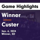 Custer extends road winning streak to three