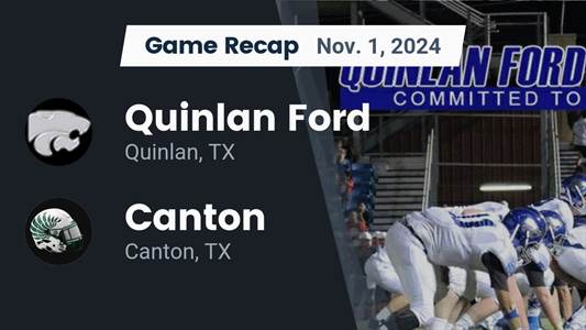 Football Recap: Canton's Loss Ends Four-Game Winning Streak on t