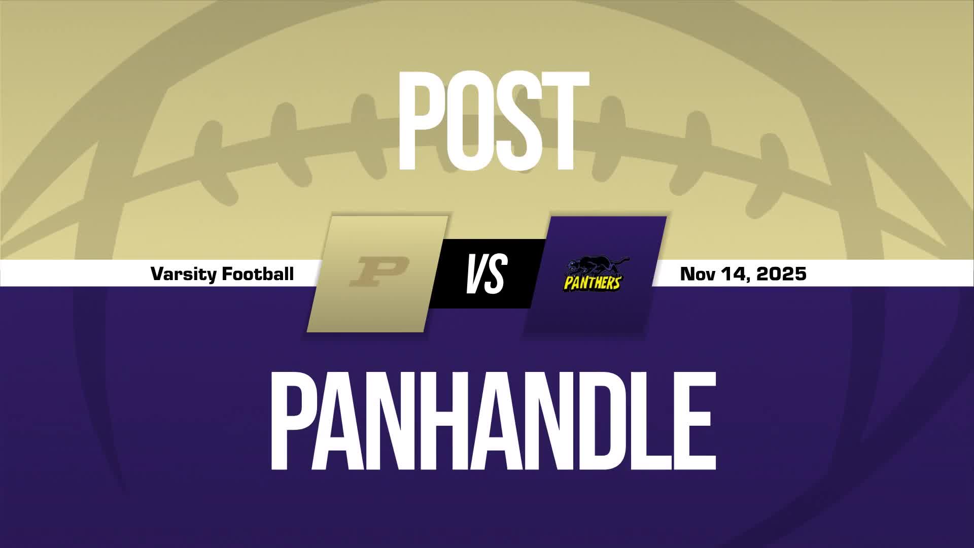 Football Recap: Panhandle Falls Short of Cisco in the Playoffs + How To Watch