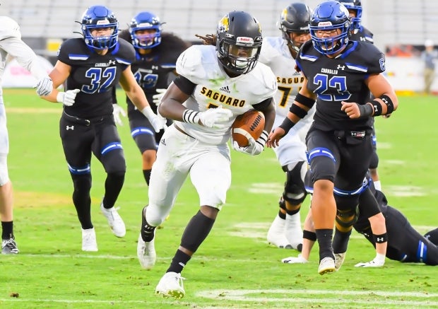 Kelee Ringo in action earlier this month during Arizona's Open Division state championship game.