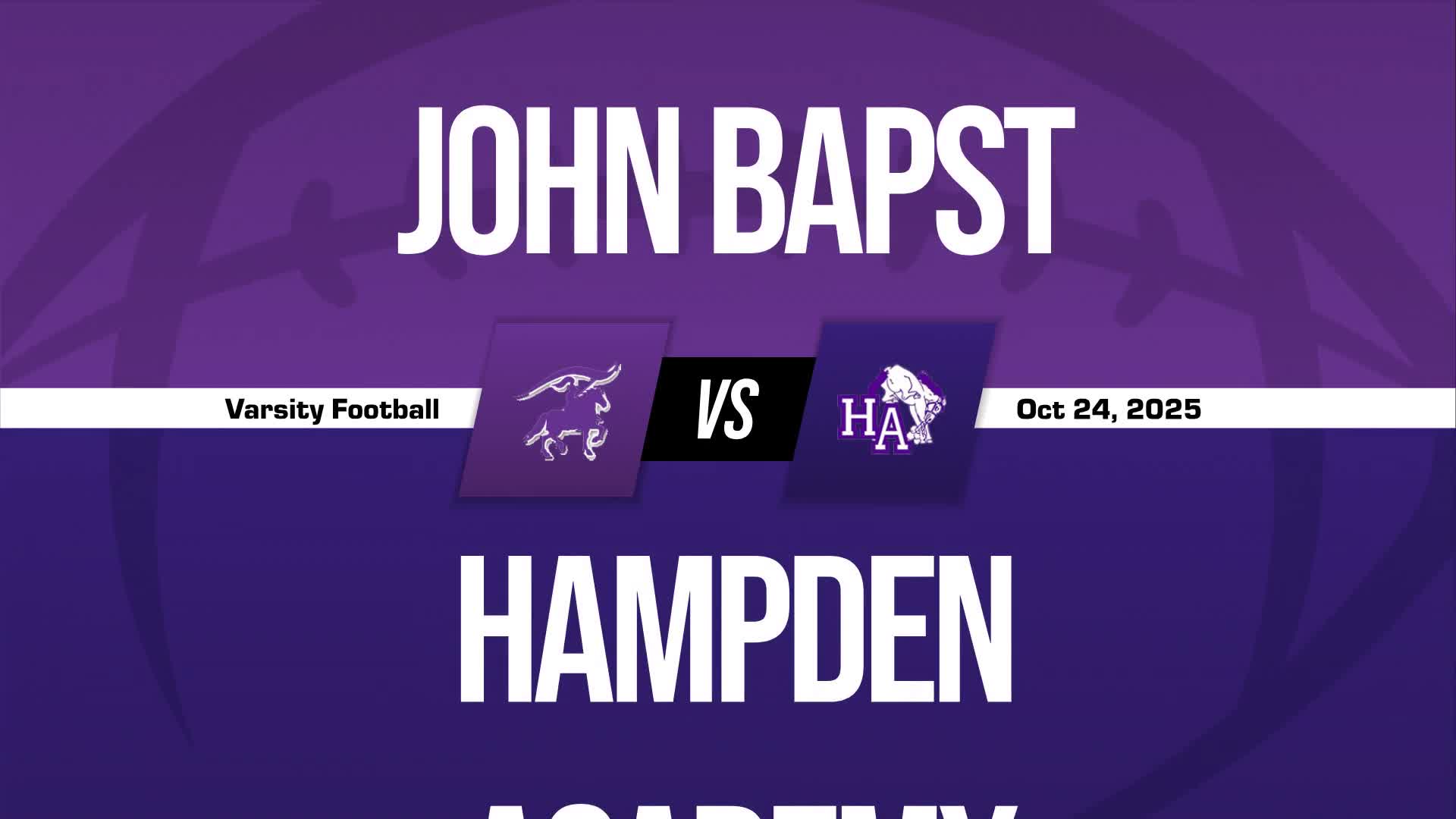 Football Recap: John Bapst Memorial's  Win  on Saturday Extends Winning Streak to Nine